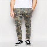2016 Men's Cool Allover Camouflage Print Skinny Camo Chino Pants