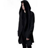 Men Black Hoodie High Quality Long Sleeve Hoodie Jacket Coat Outwear Coat for Man