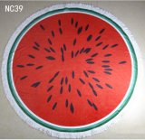 Watermelon Sublimation Printing Microfiber Round Beaach Towel