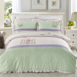 Luxury Embroidery Cotton Patchwork Quilt Cover Bedding Set