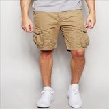 2016 Men's Summer Khaki Cargo Shorts with Side Pockets