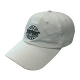 White Colour Cotton Cap with Embroidery Summer Women Visor Hat