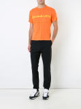 Men's Summer Orange Cotton T Shirt