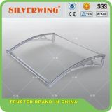 New Design Canopy with Water Gutter DIY Polycarbonate PC Awning for Door Window Cheap Price