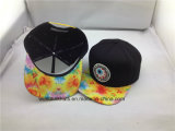 Two Tone Sublimation 6 Panel Woven Patches Snapback Caps