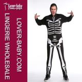 Men's Skeleton Bodysuit Halloween Costume (L15344)