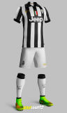 2014-2015 New Juventus Juventus Home Jersey Football Clothes Suit