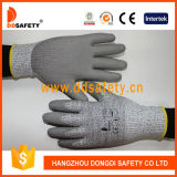 Ddsafety 2017 13G Hppe Glass Fiber Liner Gloves with PU Coated on Palm