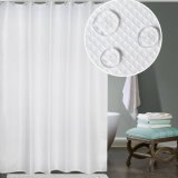 Waffle Woven Waterproof Polyester Fabric Bathroom Shower Curtain (02S0004)