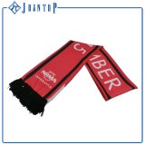 Flat/3D Embroidery Offset Printing, Woven Label Wool Soccer Team Football Fans Scarf, Football Scarf