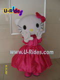 pink kate cat Character Mascott Fur Costume for event and party