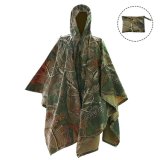 Multifunctional Camouflage Portable Raincoat with Hood Hiking Camping