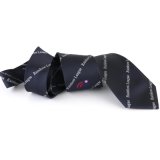 New Navy Silk Neckties Custom Made Uniform Men's Logo Ties