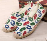 Fashion Style Flat Hemp Shoes with Special Pattern (MD 21)