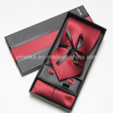 Hot-Selling 100% Silk Tie Handkerchief Cufflink Set for Men