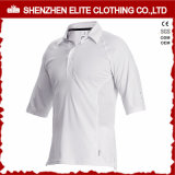 Quick Dry Custom White Cricket Shirt Designs