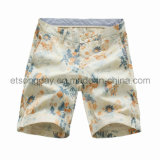 Colorful Flower Printed 100% Ctotton Men's Shorts (41319G5)