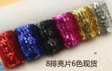 High Quality Sequins Lace Ribbon for Garment Accessories