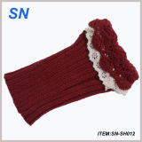 Hot Selling Shorter Boot Cuffs with Crochet Lace Top (SN-SH012)