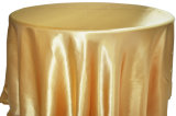 Round Satin Tablecloth Table Cover Polyester Table Cloth Oilproof Wedding Party Restaurant Banquet Home Decoration