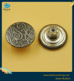 Nylon Insert Metal Brass Jeans Button with Aluminum Pin