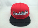Two Tone 6panel 2D Embroidery Fashionable Flat Brim Snapback Cap
