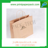 Customized Color Printing Twisted Coated Paper Shopping Bag with Paper Handle