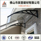 800*1000mm Polycarbonate Solid Awning Aluminum Frame Balcony Canopy Outdoor Buliding Materials