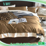 Custom Luxurious Hotel 1000t Tan and White Bedding