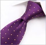 New Deisgn Stylish DOT Silk Woven Necktie-03