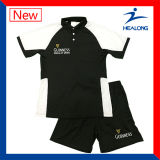 Healong Heat Transfer Logo Customized Cut and Sew Polo Set