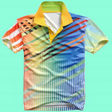 Fashion Nice Cotton/Polyester All Over Printed Polo Shirt (P058)