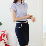 Korea Lady Fomal Shirt Women Formal Plus Size Blouse Designs