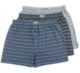 Wholesale 100% Cotton Underwear Custom Shorts Plaid Mens Boxers