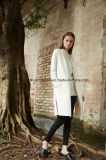 Fashion Women White Winter Warm Wool Coat