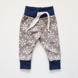 Solf Printing Boys Baby Pants with Decorative Cotton Tape
