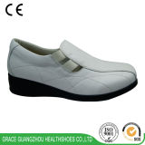 Women Comfortable Shoes White Leather Shoes Wide Diabetic Shoes