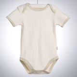100% Cotton Solid Color Short Sleeve Baby Bodysuit