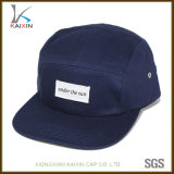Custom 100% Cotton Cap Navy 5 Panel Camp Hat