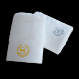 100% Cotton Stain Towel with Logo Embroidered