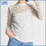 Cotton Blend Embroidered Long Sleeve Blouse