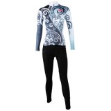 Patterned Customized Long Sleeve Women Sports Wears Set Fashion Customized Cycling Jersey