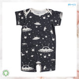 Black Color Baby Clothes OEM Baby Playsuit