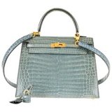 Kelly Crocodile Blue Jean Bag Handbags (BDMC027)