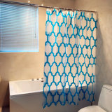 Blue Diamond Squares Shower Curtain for Bathroom