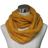 Lady Fashion Acrylic Knitted Infinity Scarf (YKY4313)