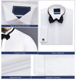 Slim Fit White Cotton Dress Shirts Men's Business Shirt