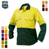 Hi Vis Reflective Summer Work Safety Shirt with Long Sleeve