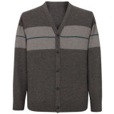 Bn1706men's Yak and Wool Blended Knitted Cardigan