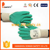 Ddsafety 2017 Cotton Green Latex Coated of Cotton Glove